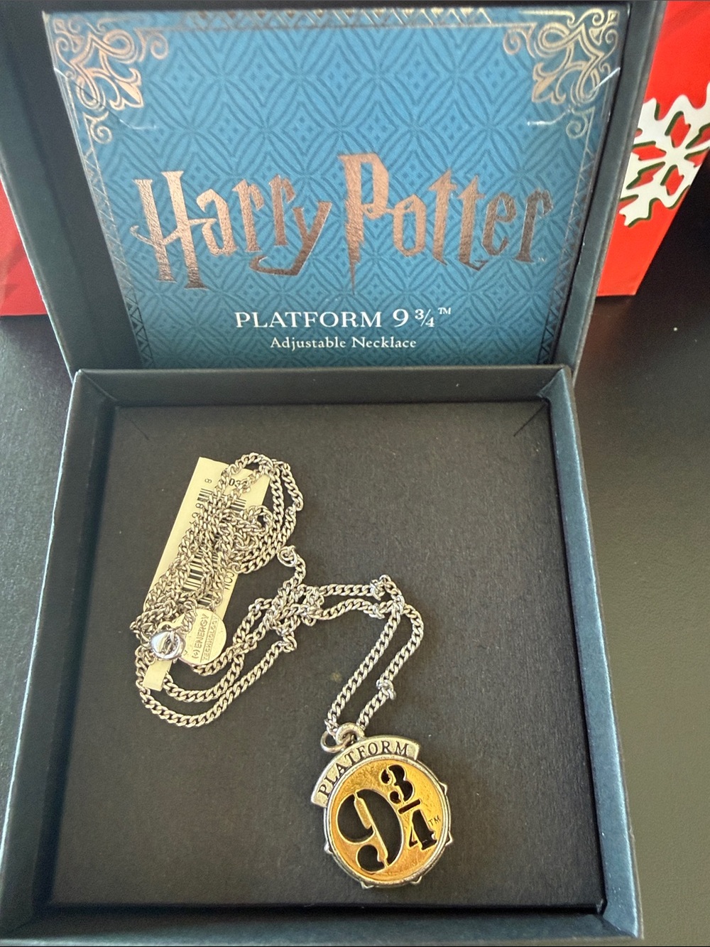 Harry Potter Platform 9 3/4 Adjustable Necklace - Silver & Gold